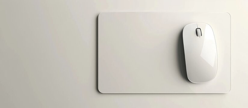 Empty mouse pad on a white backdrop