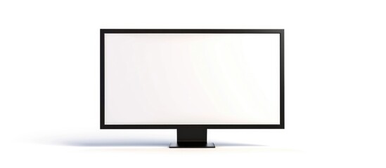Contemporary computer screen against a white backdrop