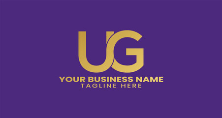 UG Initial Letter Logo design vector template for Corporate Business Identity