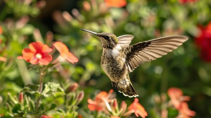 Fast-Flying Birds Professional captures of birds in flight from majestic eagles soaring through the sky to agile hummingbirds d  AI generated illustration