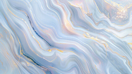 A Sophisticated Display of White Marble and Fire Opal