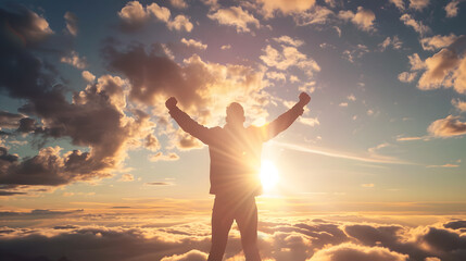 Success, winning, growing, celebration theme, party background, career wallpaper