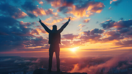 Success, winning, growing, celebration theme, party background, career wallpaper