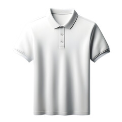 blank white t shirt on isolated transparent background 