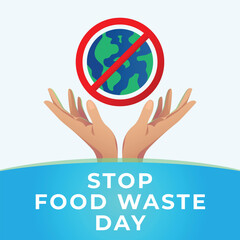 vector graphic of Stop Food Waste Day ideal for Stop Food Waste Day celebration.