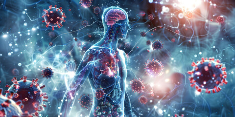 Understanding the Interwoven Immune System Components ,Navigating the Intricate Defense System of the Body ,Unraveling the Intricacies of the Immune System - obrazy, fototapety, plakaty