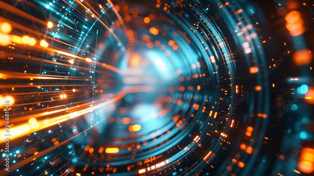 Poster digital informational technology technology futuristic background beautiful modern background concep