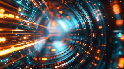 Naklejka premium Digital informational technology technology futuristic background beautiful modern background concept hi-tech technology beautiful future 