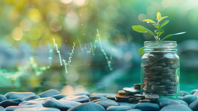 Picture of coins joined together Refers to collecting, collecting, or DCA concept Financial health counselor Financial Wellness Coach .