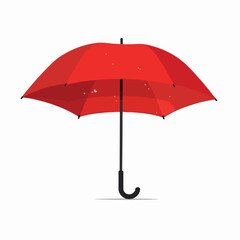 Red umbrella icon. Vector illustration flat design