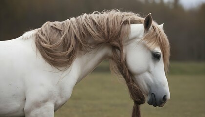 A Horse With Its Mane Tangled Needing Grooming Upscaled 15