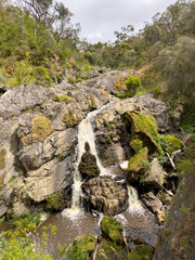 Hindmarsh Falls waterfall in the Hindmarsh Valley on the Fleurieu Peninsula, South Australia - 766684012