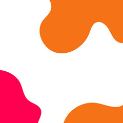 Colourful abstract shapes frame decor