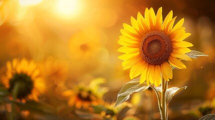 A breathtaking close-up of a sunflower in full bloom   AI generated illustration