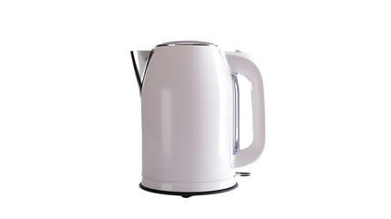 White electric kettle cut out
