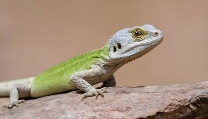 A Lizard With Its Eyes Scanning For Movement