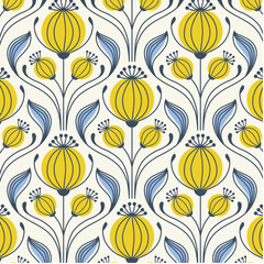 Poppy Seed Heads Designs in Fabric, Wallpaper and Textures