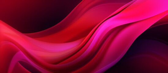 A close up of vibrant purple and pink petals in a wave pattern against a black background, creating a stunning contrast of tints and shades