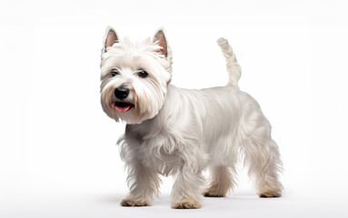 West Highland Terrier looking at camera