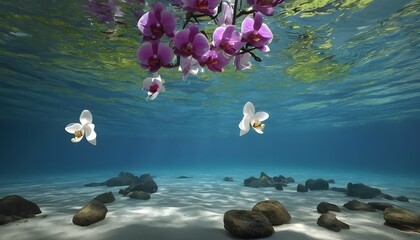 Peaceful Underwater Meditation Scene With Floating Upscaled 4