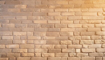 old brick wall background texture with cream color