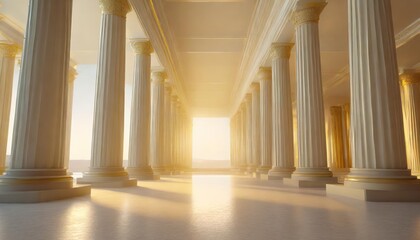 column interior empty room law or government background