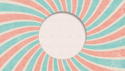 abstract graphic back ground design with opening, 16:9 widescreen retro pop sunburst patterned frame / backdrop