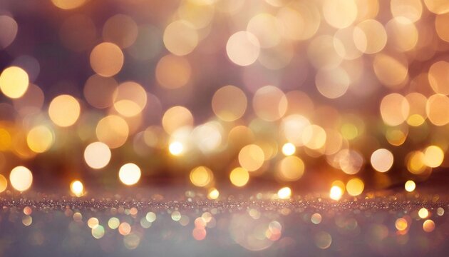 festive bokeh dark blurred christmas lights background with happy holiday party glow and warm flare