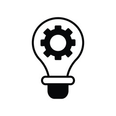 symbolizing solution icon with white background vector stock illustration