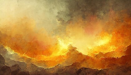 grunge fire textures background grunge wall with blazing fire lava structure earth concept