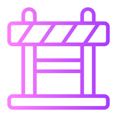 roadblock gradient icon