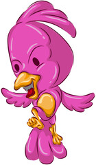 Cute Birds Flying Cheerfully