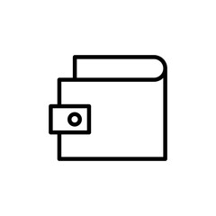 Wallet Icon vector isolated on white background. money wallet icon