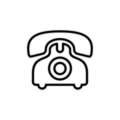 Telephone icon vector isolated on white background. Phone icon vector. Call icon vector.