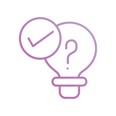 problem solving icon with white background vector stock illustration