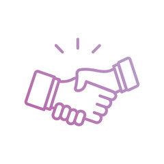 partnership icon with white background vector stock illustration