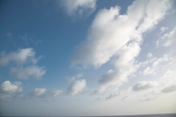 blue sky with clouds