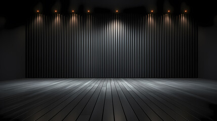 3D rendering of simple interior room, empty room