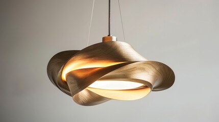 Sculptural lighting fixtures with a modern twist   AI generated illustration