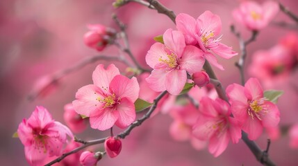 Obraz premium Seasonal Blooms Professional captures of seasonal flowers in bloom showcasing the natural beauty and changing colors of flowers AI generated illustration