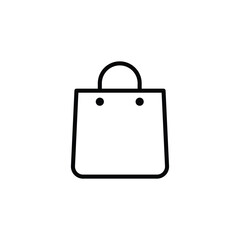 shopping bag icon vector