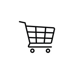 shopping cart icon vector