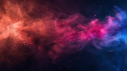 Colorful powder explosion effect wallpaper background