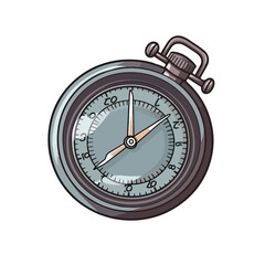 Obraz na płótnie Canvas Analog chronometer icon image cartoon vector illust