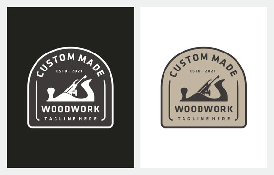 Carpentry Woodworkers Woodworking logo design for wood shop