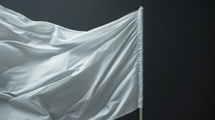 White empty flag template mock up wallpaper background
