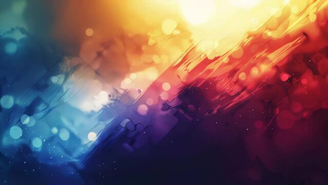 Colorful abstract background with bokeh defocused lights and stars