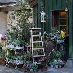 おしゃれな花屋さん　素敵なお花がいっぱい