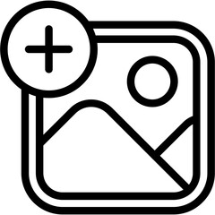 Obraz premium Add image Icon