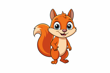 squirrel  vector illustration